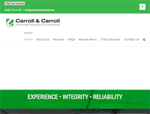 Tablet Screenshot of carrollandcarroll.com